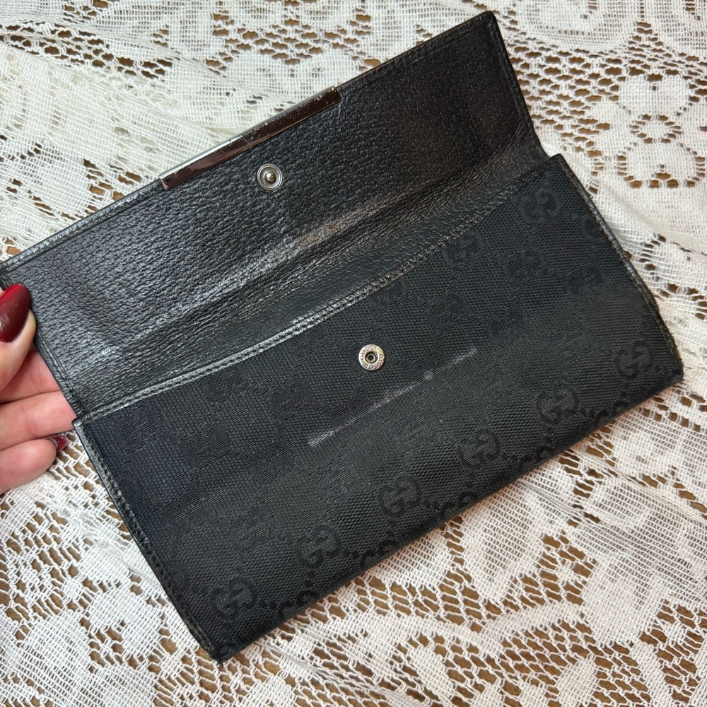 Gucci Black Monogram Wallet and Key Holder Set - Picture 8 of 12